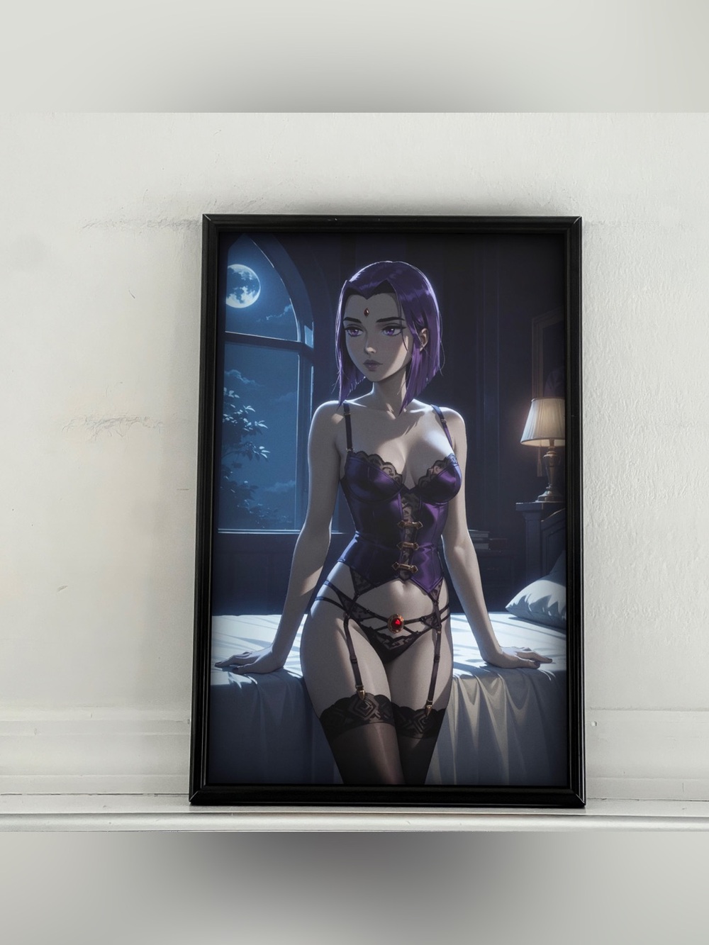 Teen Titans Raven Art pinup girl Poster